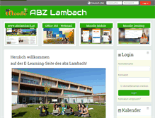 Tablet Screenshot of moodle.abzlambach.at